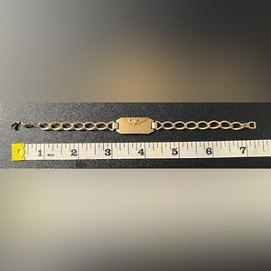 Vintage Rare WW2 Kestenmade 14kt Gold Filled Air Force Collectible ID Bracelet